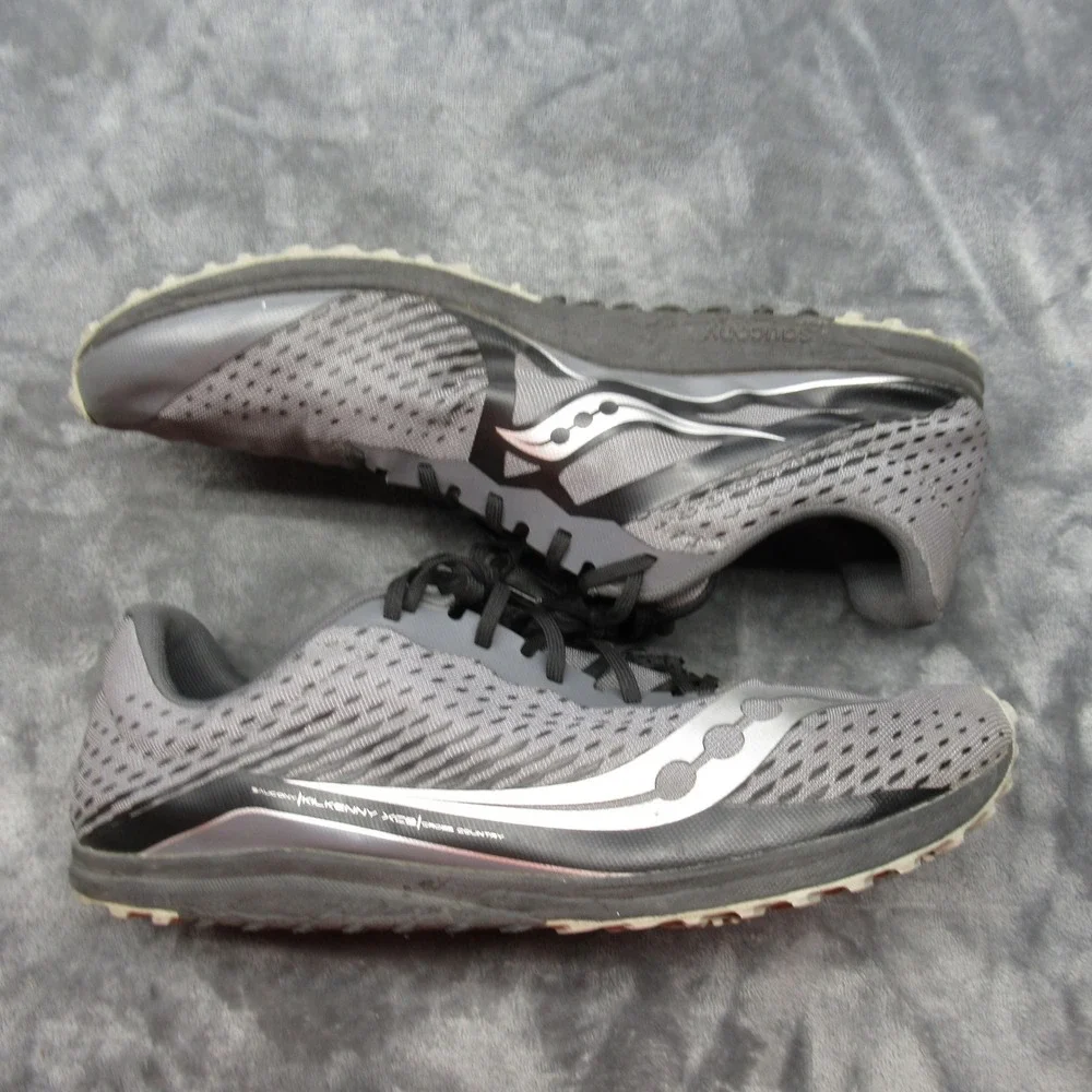 Saucony Running Shoes Men 11 Gray Kilkenny XC8 Cross Country Lightweight Lace-Up